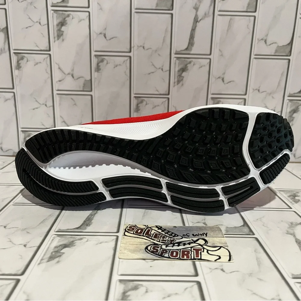 New Nike Air Zoom Pegasus 38 Red White Running Training Gym Shoes Workout Womens